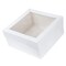 12 x 12 x 6" White Bakery Boxes with Window Pastry Boxes for Cakes, Cookies and Desserts